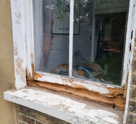 Before Sash Window Painting Before Sash Window Painting